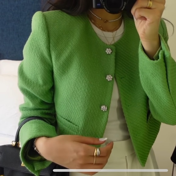 SOLD - NWOT Green Tweed Set - Picture 7 of 7